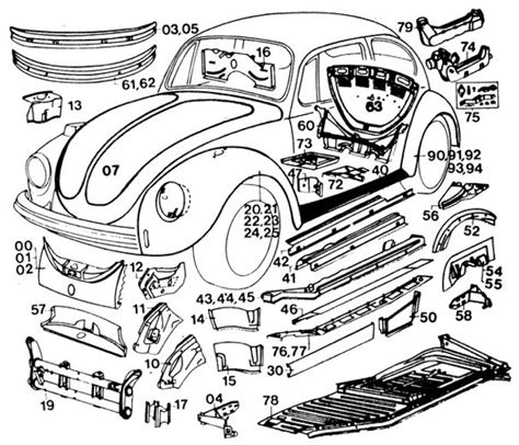 volkswagen sheet metal parts|1973 vw beetle body parts.